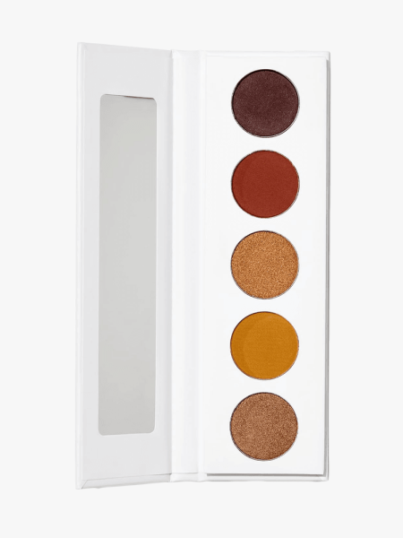 Well People Power Eyeshadow Palette in Sepia in branded component on a light gray background