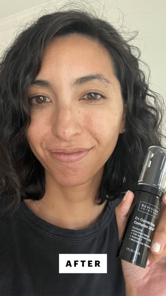 Selfie of Pai after applying Revision Skincare's C Correcting Complex 30