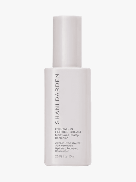 Shani Darden Hydration Peptide Cream component with black type on light gray background